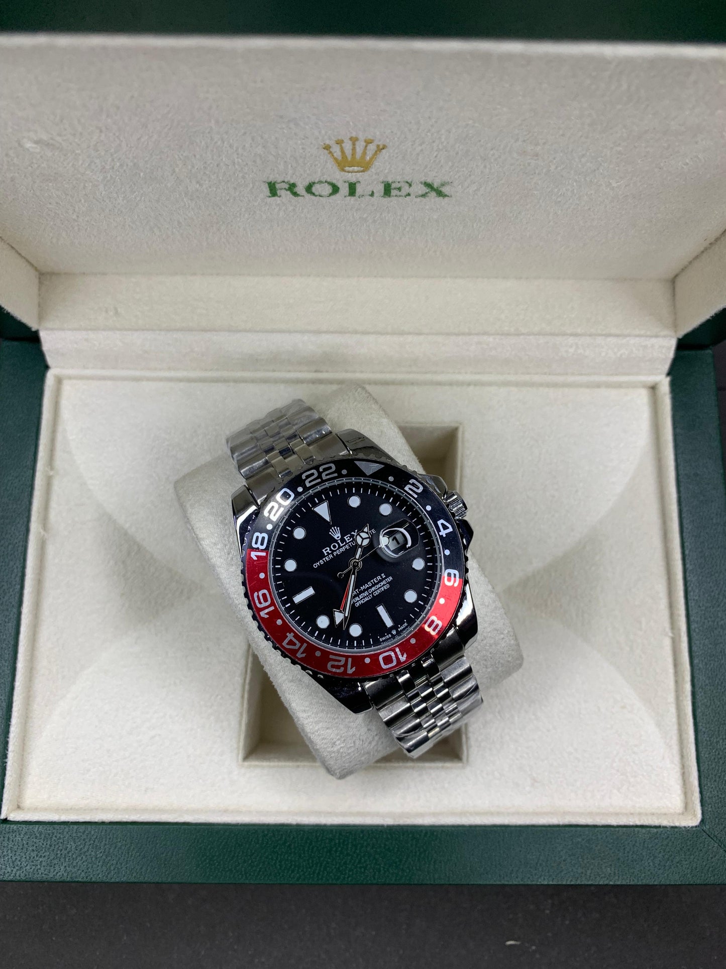 Rlx GMT Master II Black/Red Dial