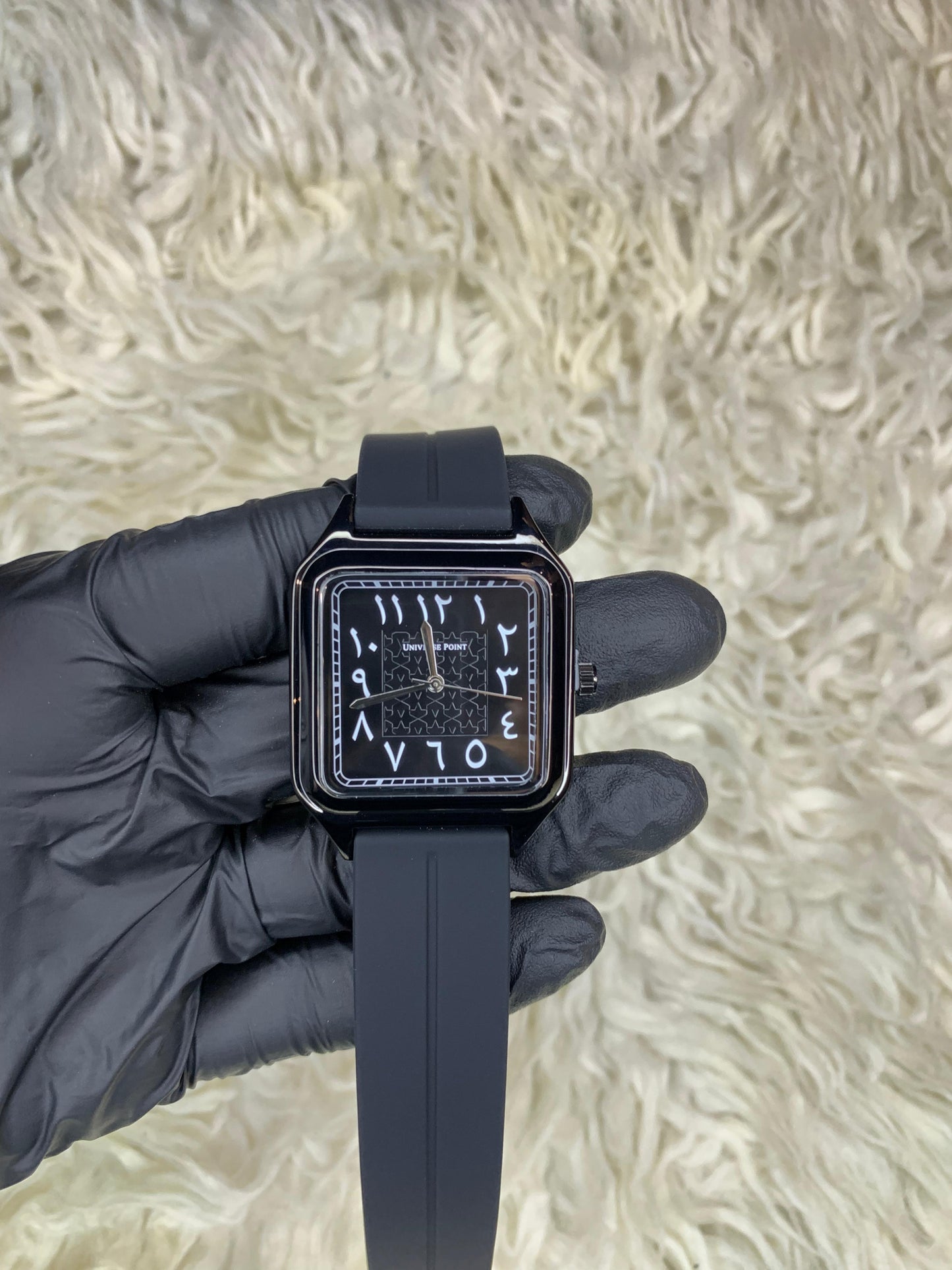 Universe Point Black Strap With Black Dial