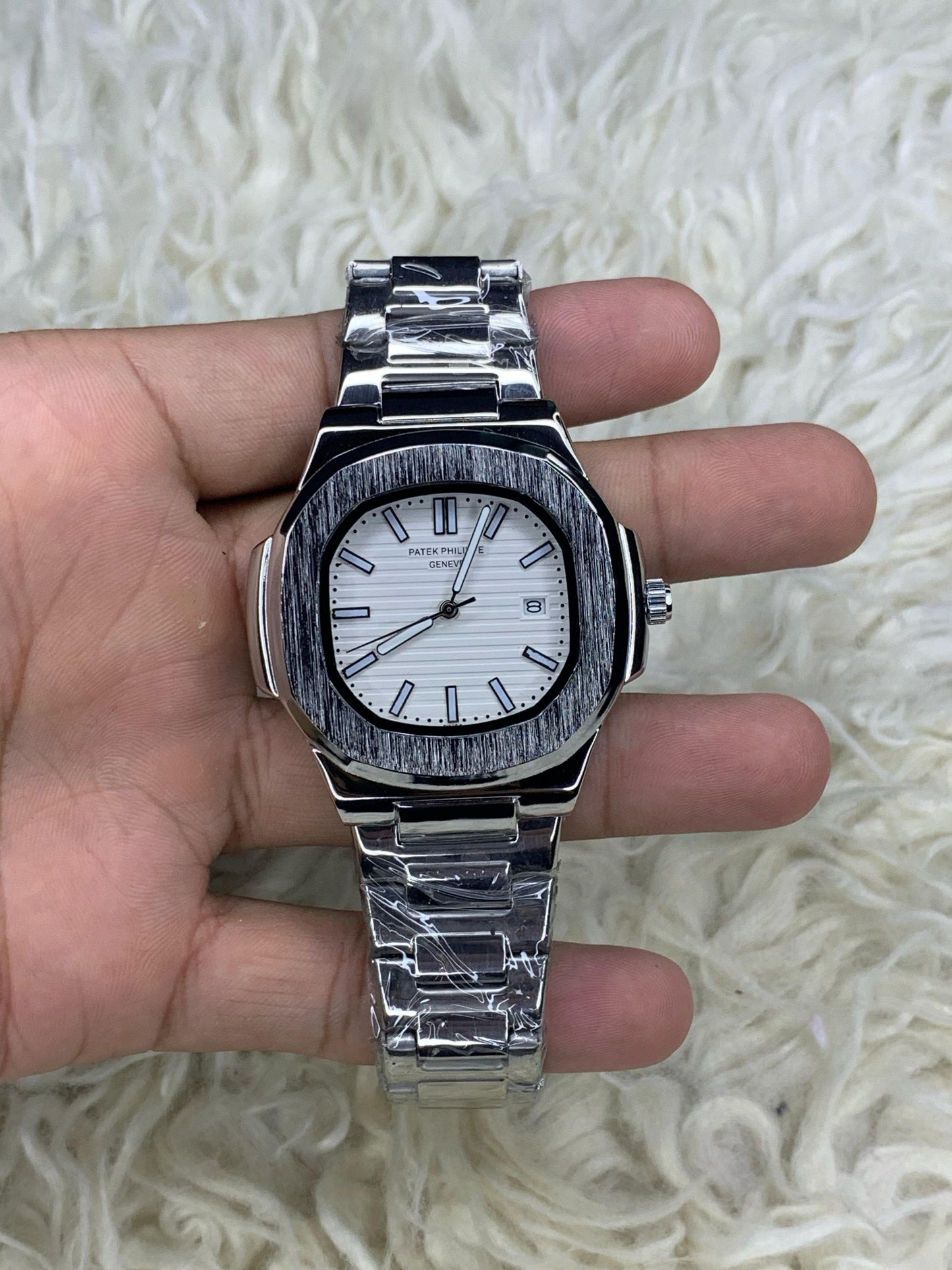 Patek Philippe Nautilus Silver White Dial