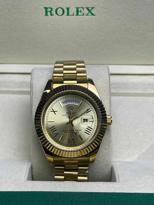 Rlx DayDate Roman Edition Golden