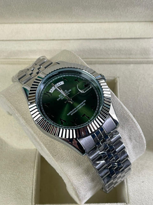 Rlx DayDate Arabic Green Dial