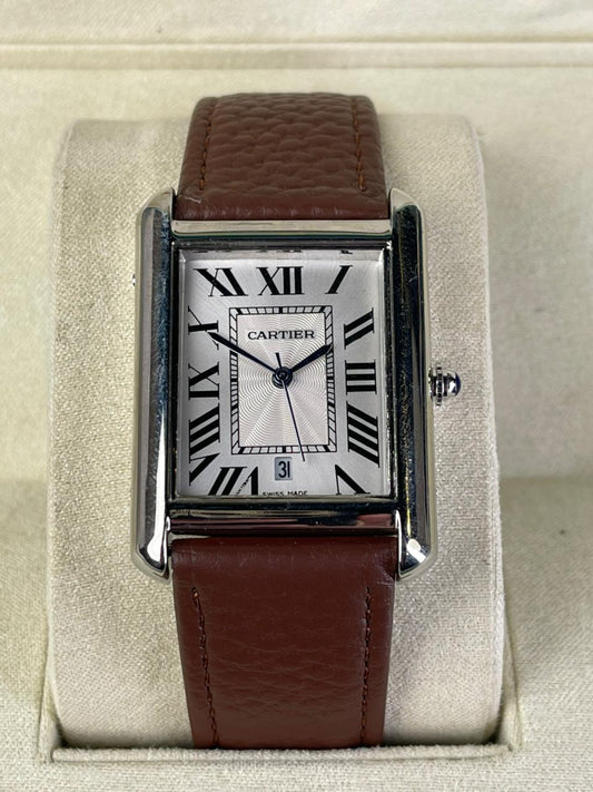 Cartier Tank Brown And White