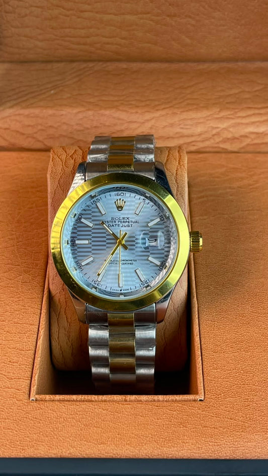 Rlx DateJust Two-Tone Tiffany Dial