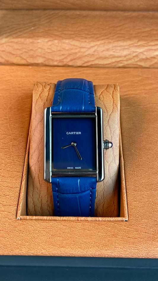 Cartier Tank Louis Blue Black
