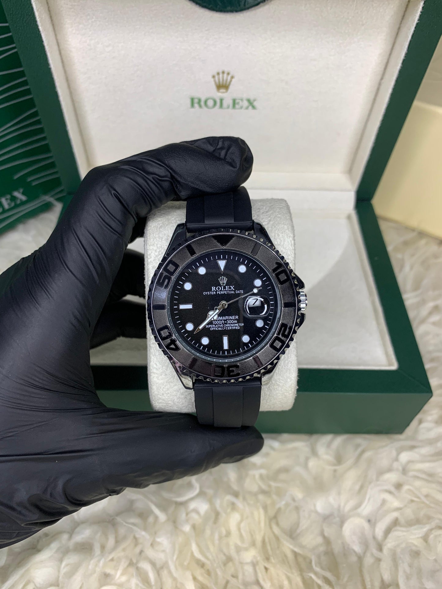 Rlx Yacht Master Silver Black