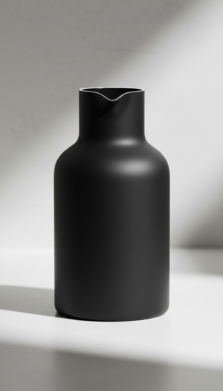 Aura Glass Carafe with Curved Lip