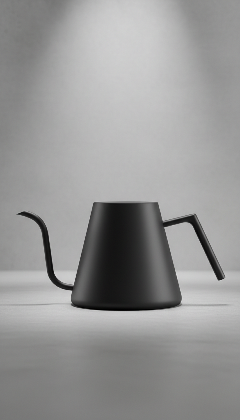 Matte Black Pour-Over Kettle with Precision Spout