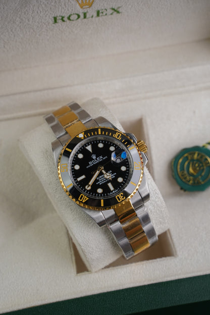 Rlx Submariner Silver Black Automatic