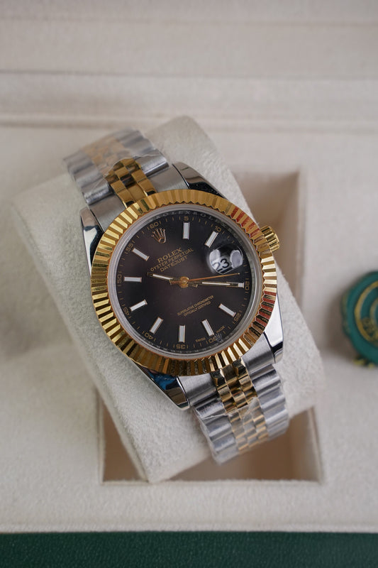 Rlx DateJust Automatic Brown Dial