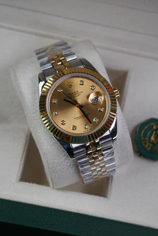 Rlx Datejust Automatic Golden Dial