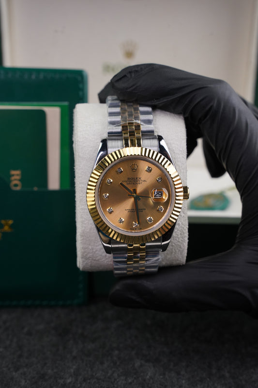 Rlx Datejust Automatic Golden Dial