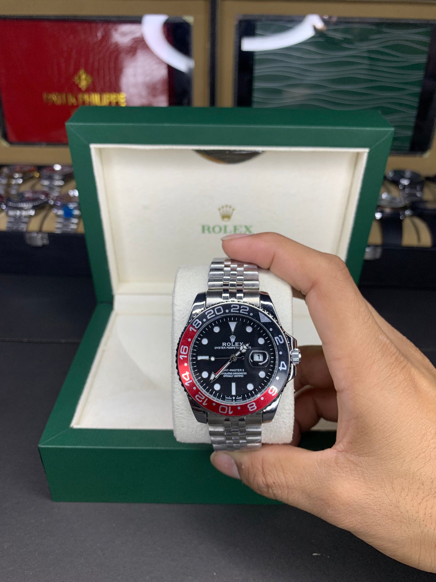 Rlx GMT Master II Black/Red