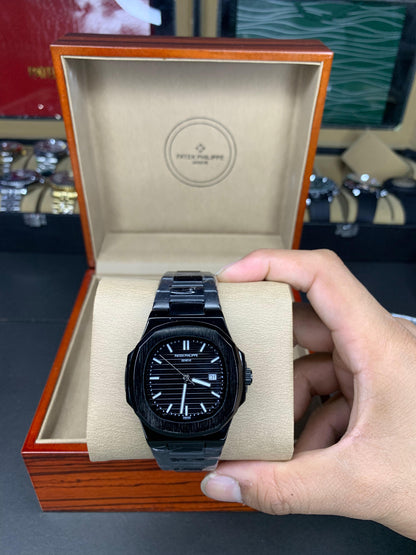 Patek Philippe Nautilus Black Chain Black Dial