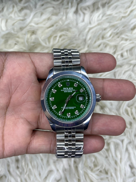 Rlx Datejust Diamond edition Green Dial