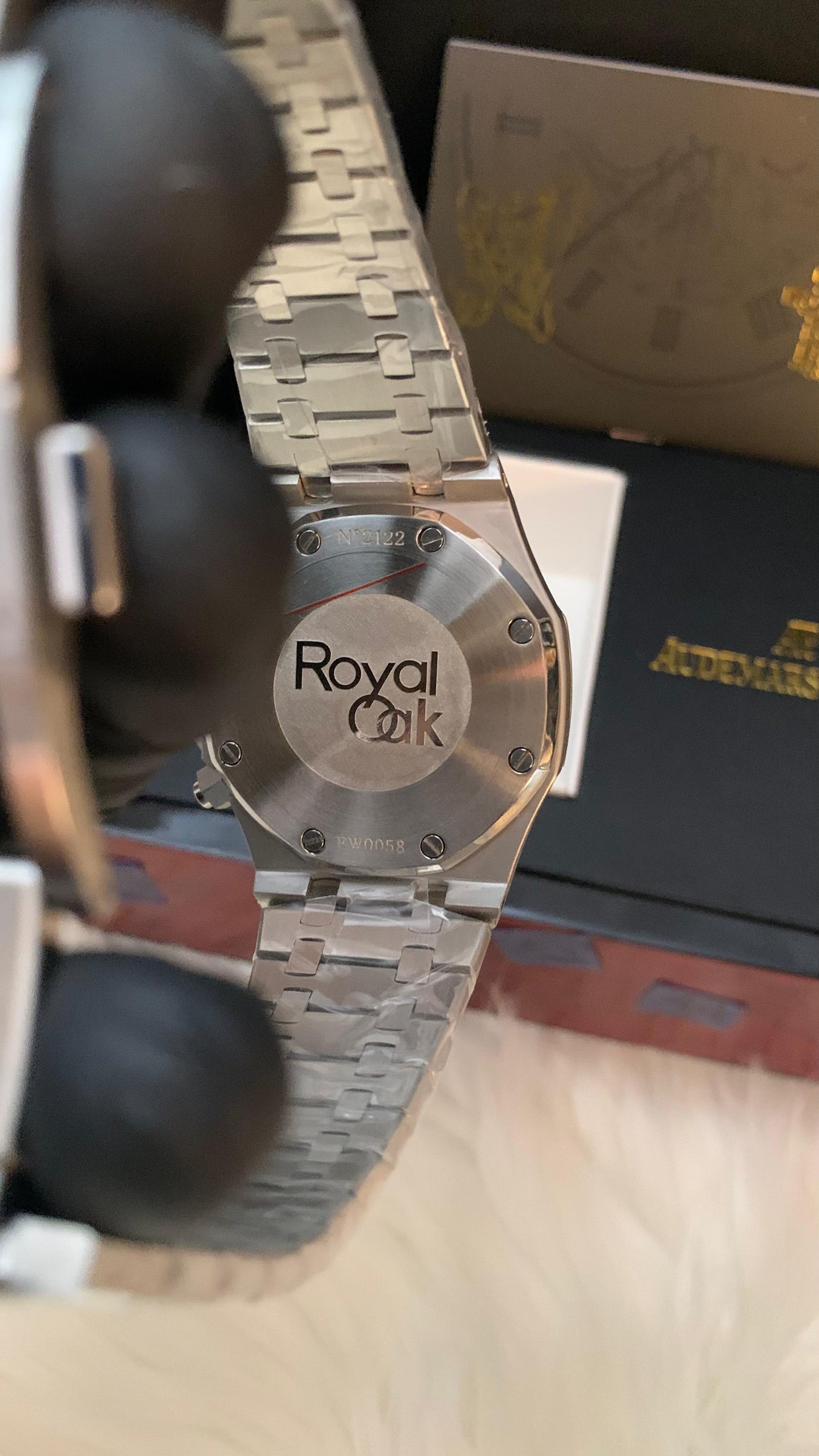 AP Silver-Black Chronograph