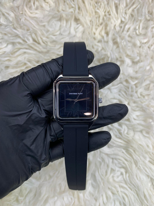 Universe Point Black Strap With Black Dial