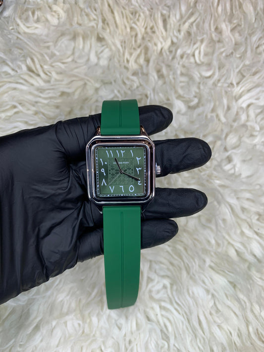 Universe Point Green Strap With Green Arabic Dial