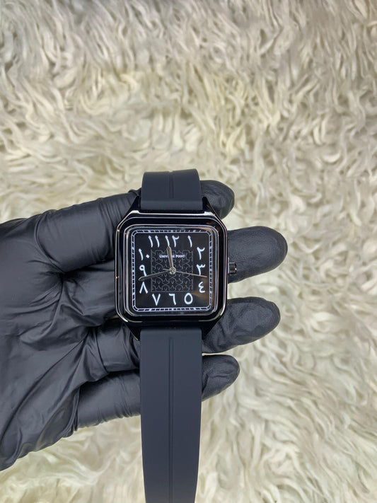 Universe Point Black Strap With Black Dial