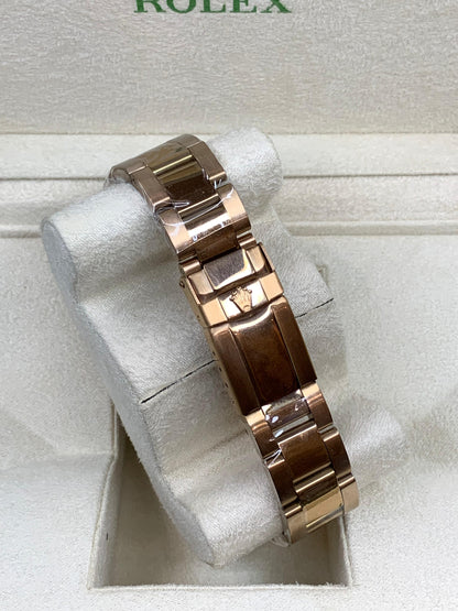 Rlx Daytona Rose Gold Chain Black Dial