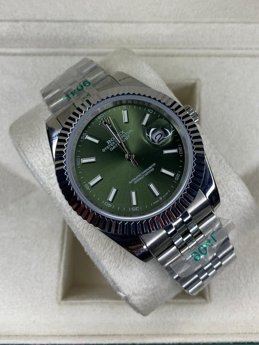 Rlx Datejust Olive Green Dial MasterQuality Automatic