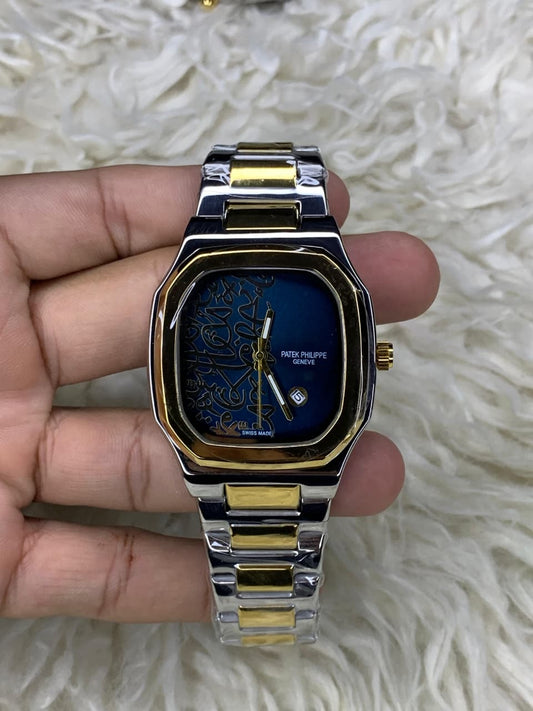 Patek Philippe Nautilus Arabic Blue Dial Two-Tone