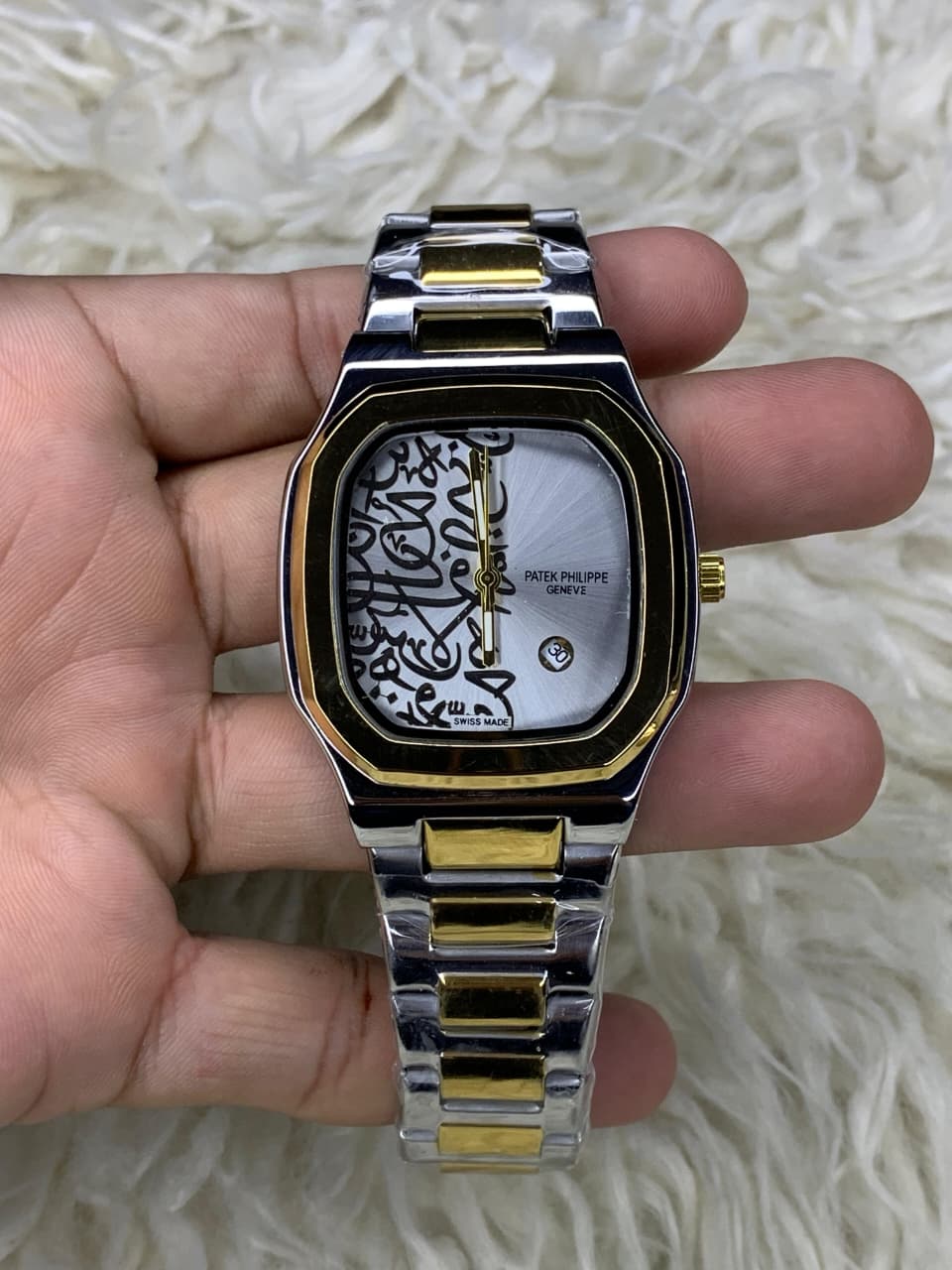 Patek Philippe Nautilus Two-Tone White Arabic Dial