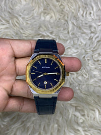Bestwin Original Golden Blue Dial With Blue Straps