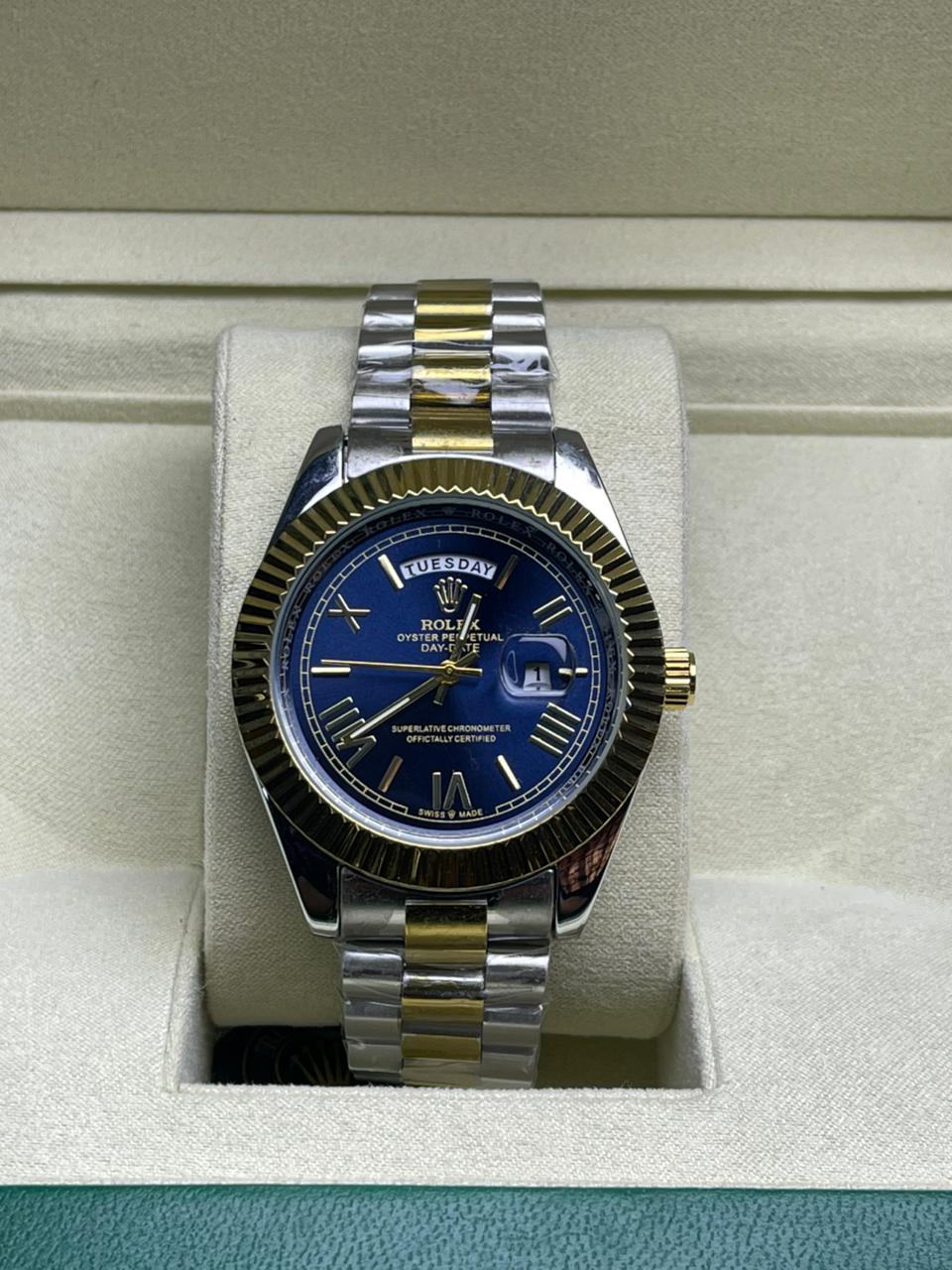 Rlx DayDate Roman Edition Two-tone Blue