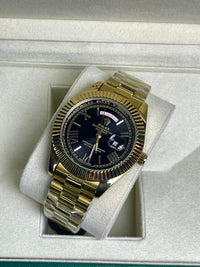 Rlx DayDate Roman Edition Golden Black