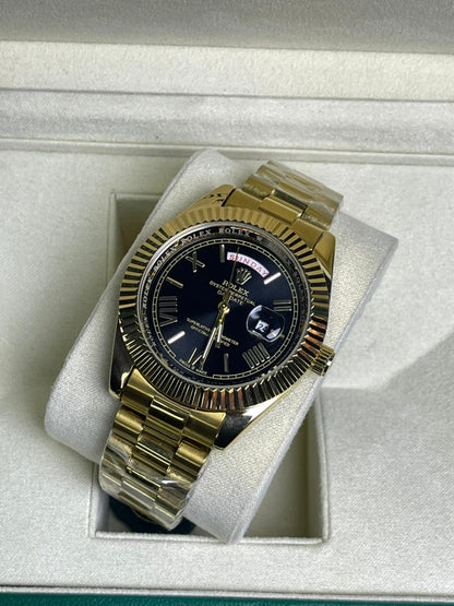 Rlx DayDate Roman Edition Golden Black