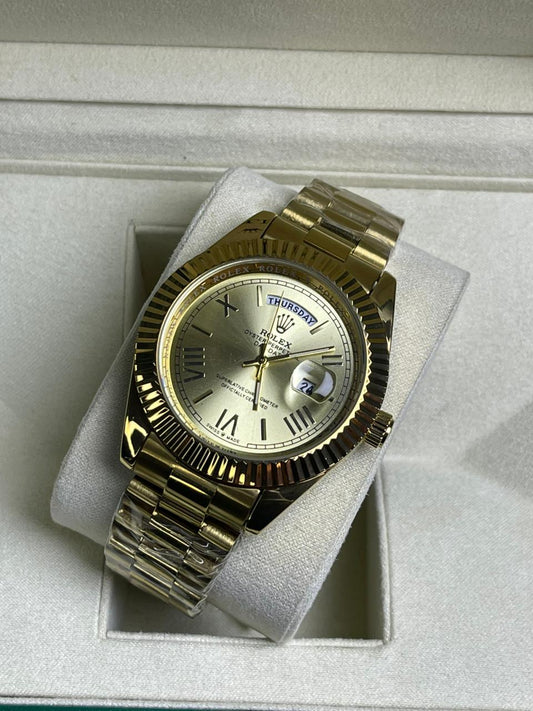 Rlx DayDate Roman Edition Golden