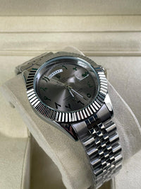 Rlx DayDate Arabic Grey Dial