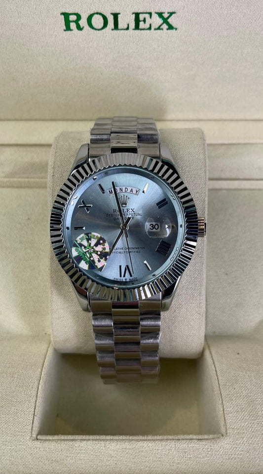 Rlx DayDate Roman Edition Ice Blue