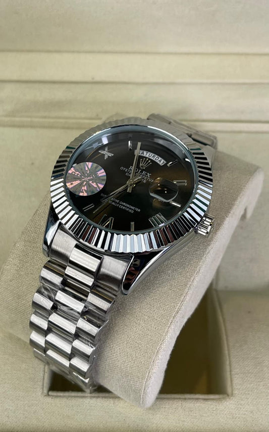 Rlx DayDate Roman Edition Greyish Black