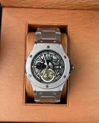 Hublot Skeleton Silver black