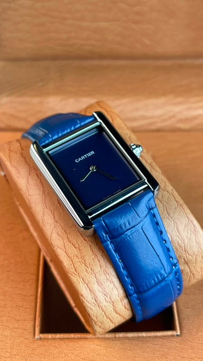 Cartier Tank Louis Blue Black