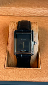 Cartier Tank Louis Silver Black