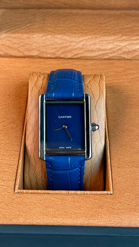 Cartier Tank Louis Blue Black