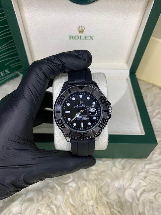 Rlx Yacht Master Silver Black